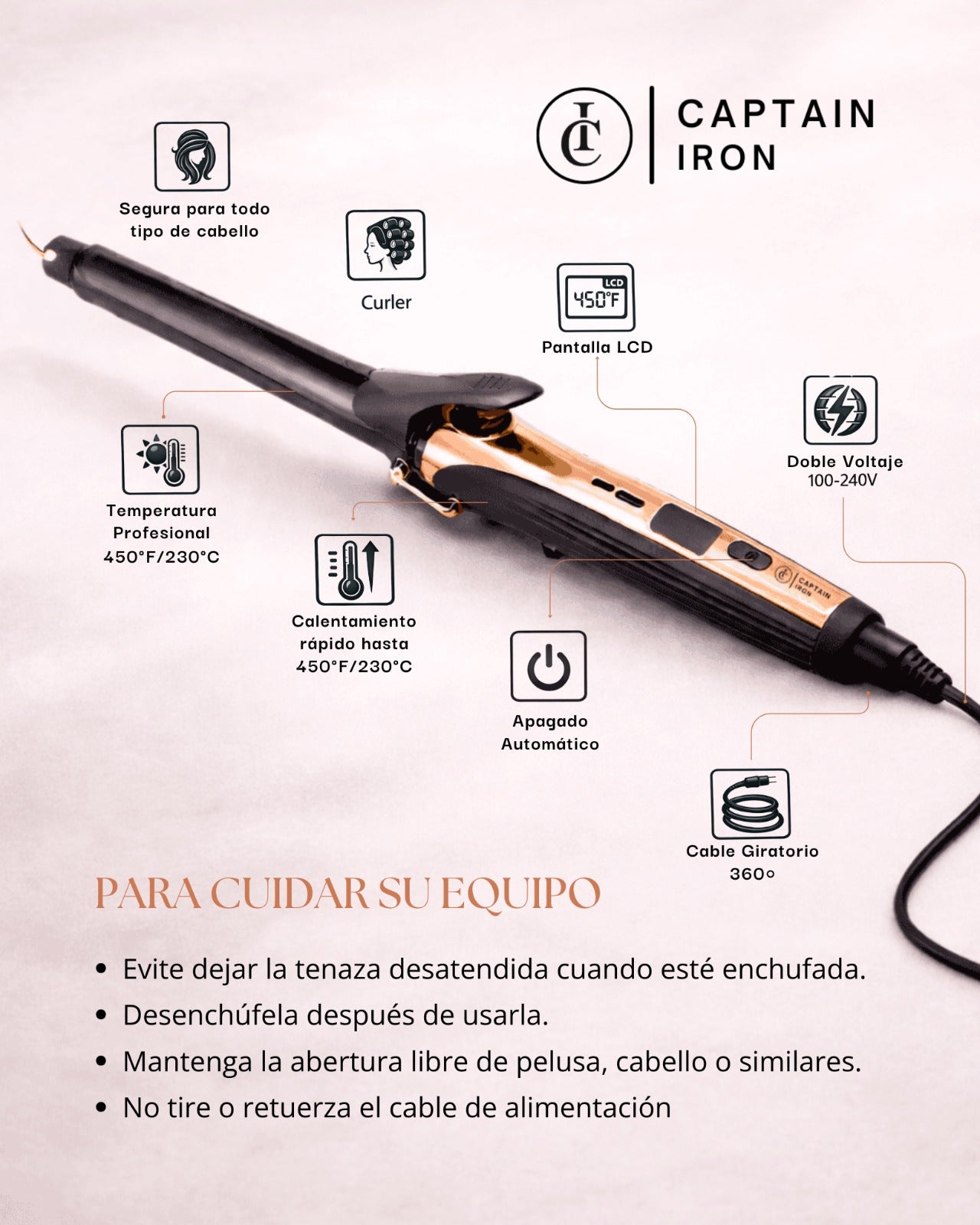 Captain Iron - Tenaza Profesional