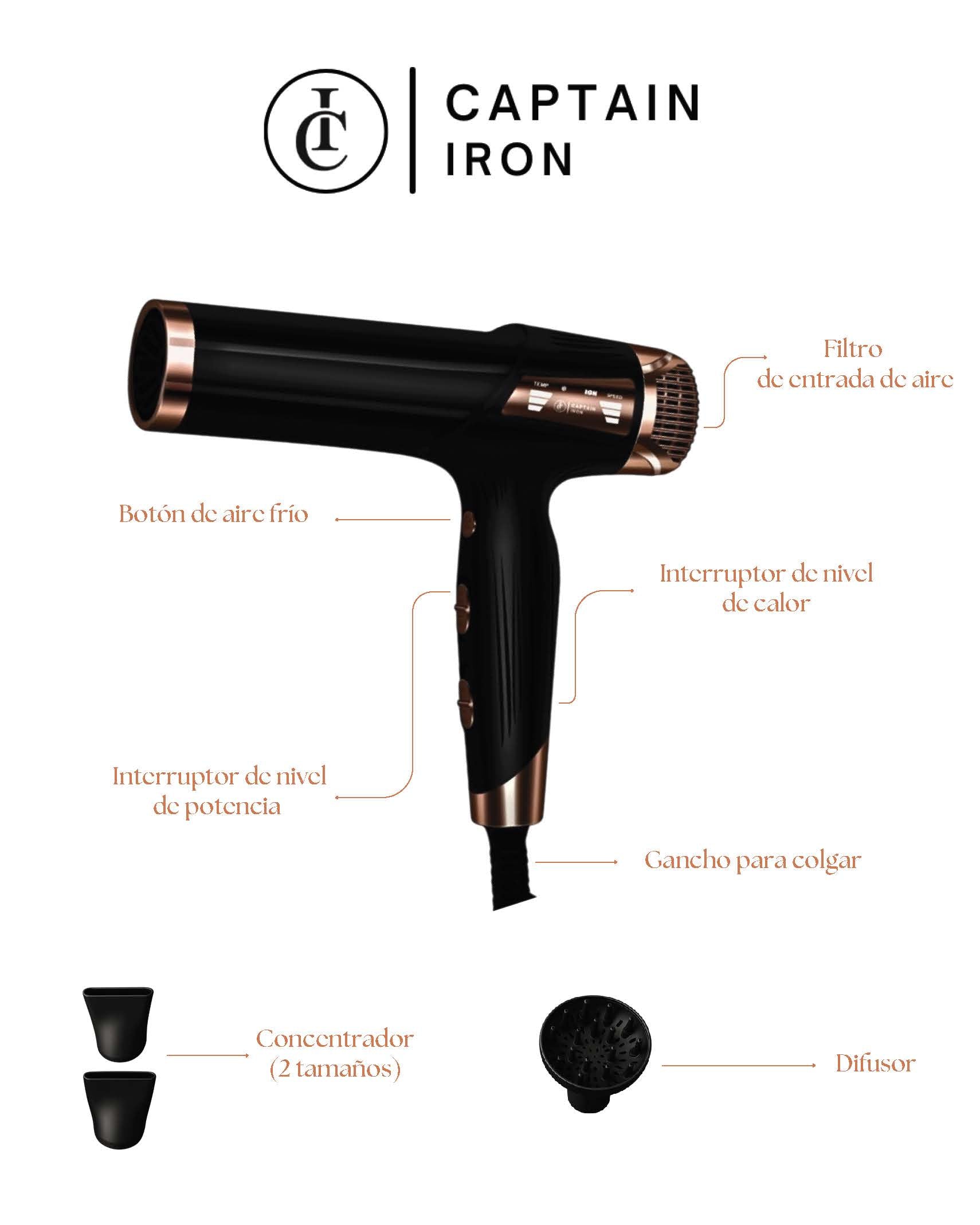 Captain Iron - Secadora de Uso Profesional